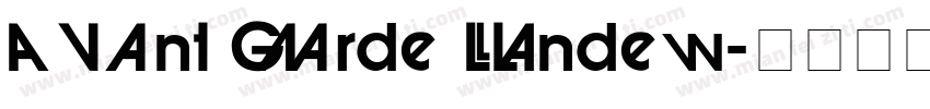 Avant Garde Lindex字体转换